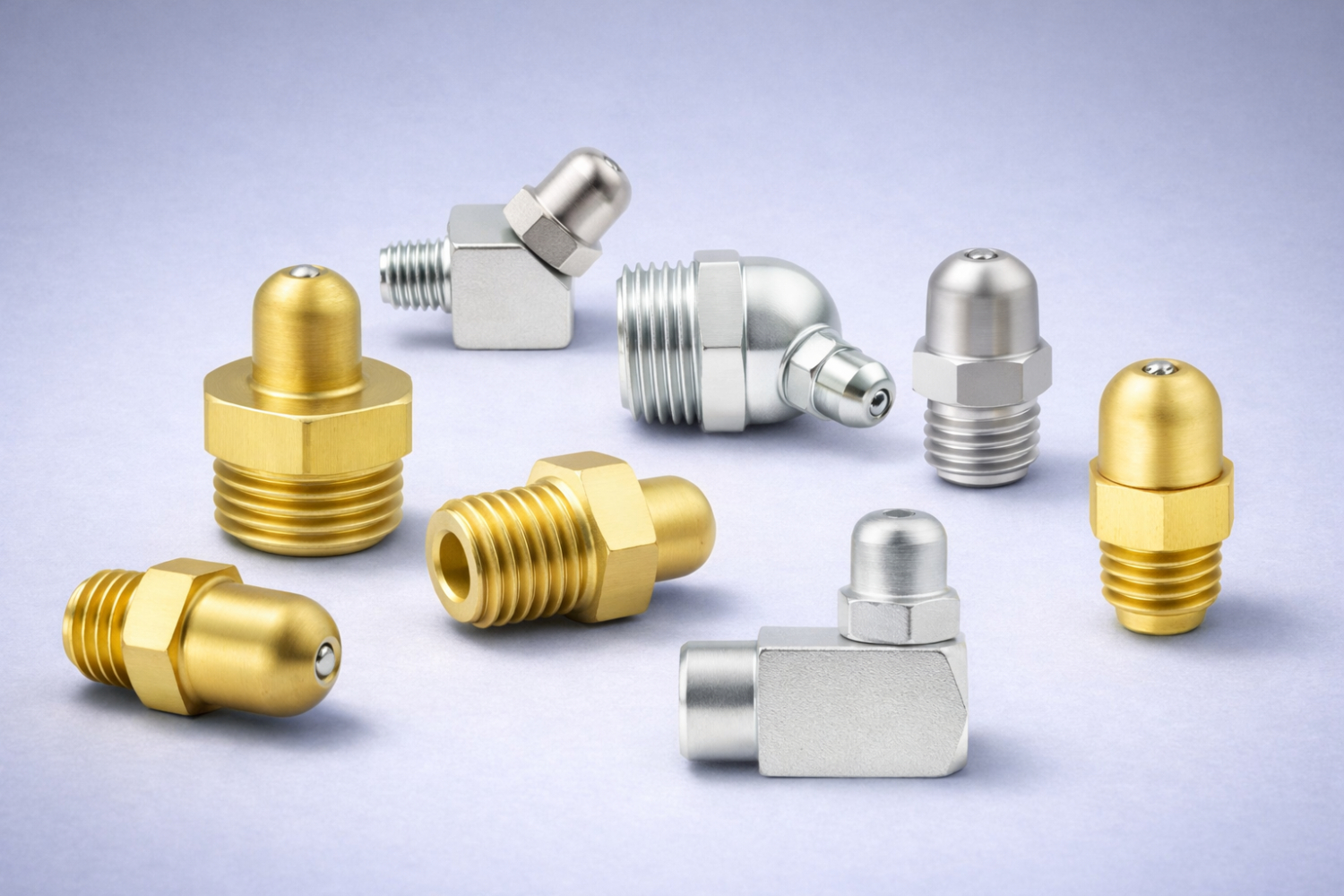 20x Messing Schmiernippel 1/4-28 Gewinde - Für Maschinen & Industrie