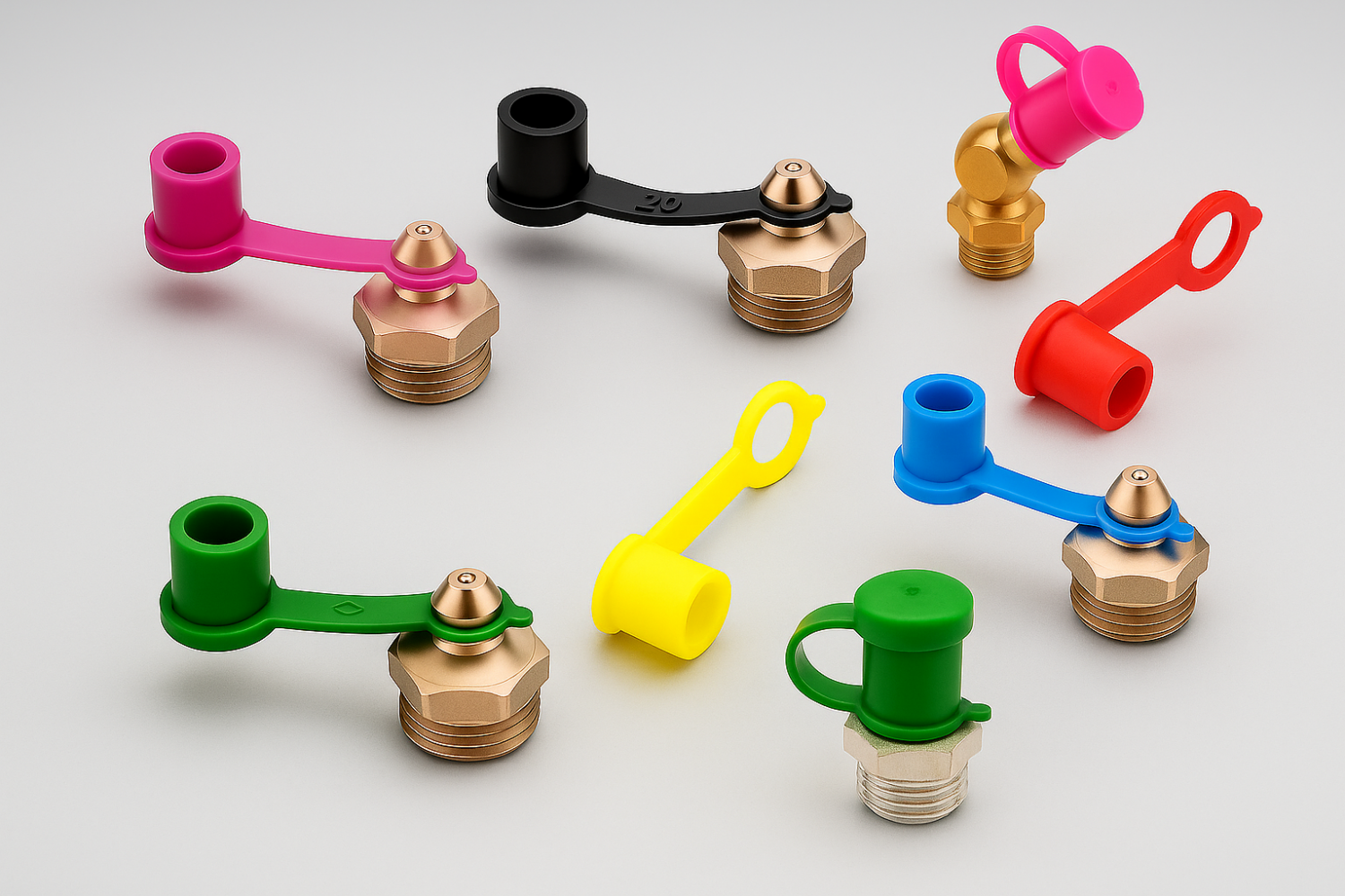 Für Kegelschmiernippel mit Lasche