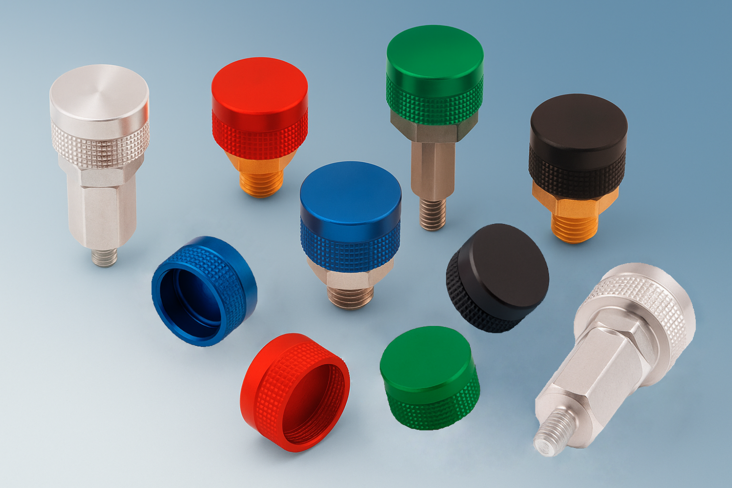 Alu-Kappen für Flachschmiernippel