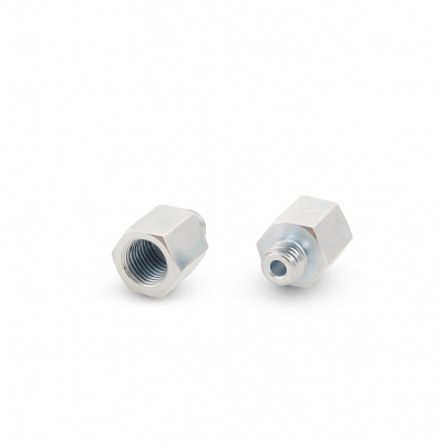 Reduziernippel Innen: G 1/4" / Außen: M10 x 1,5 Stahl verzinkt