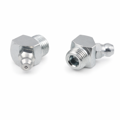 Kegelschmiernippel DIN 71412 B (H2) M10 x 1,0 4-kant Stahl verzinkt