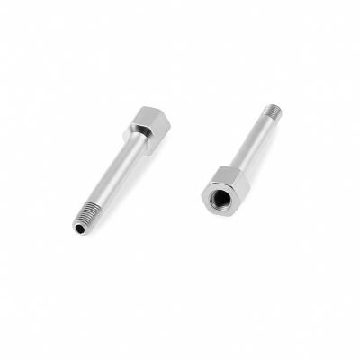 Schmiernippelverlängerung IG: M4x0,7 / AG: M4x0,7 40mm (Verlängerung um 34mm) 7/6kant Stahl verzinkt