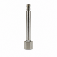 Schmiernippelverlängerung IG: M4x0,7 / AG: M4x0,7 40mm (Verlängerung um 34mm) 7/6kant Stahl verzinkt