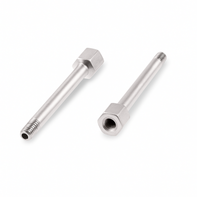 Schmiernippelverlängerung IG: M4x0,7 / AG: M4x0,7 50mm (Verlängerung um 44mm) 7/6kant Stahl verzinkt