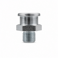 Flachschmiernippel DIN 3404 M22/L (Ø22mm) G 1/4" Stahl verzinkt