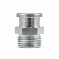 Flachschmiernippel DIN 3404 M22/L (Ø22mm) G 1/2" Stahl verzinkt