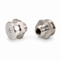 Flachschmiernippel DIN 3404 M22 (Ø22mm) G 1/4" Edelstahl V4A