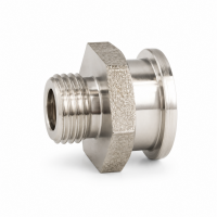 Flachschmiernippel DIN 3404 M22 (Ø22mm) G 1/4" Edelstahl V4A