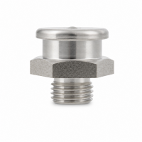 Flachschmiernippel DIN 3404 M22 (Ø22mm) G 1/4" Edelstahl V4A