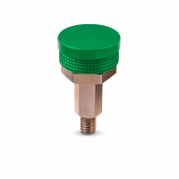 Grüne Aluminium-Schutzkappen für Flachschmiernippel