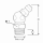 Kegelschmiernippel DIN 71412 B (H2) M10 x 1,25 Stahl verzinkt