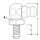 Kegelschmiernippel DIN 71412 C (H3) M4 x 0,7 Stahl verzinkt