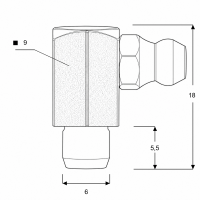 Kegelschmiernippel DIN 71412 C (H3A) 6mm Stahl verzinkt