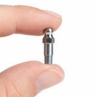 Kegelschmiernippel DIN 71412 A (H4) 24mm mit Schaft M6 x 1,0 Stahl verzinkt