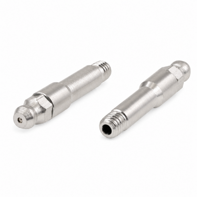 Kegelschmiernippel DIN 71412 A (H4) 41mm mit Schaft M6 x 1,0 Stahl verzinkt