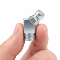 Kegelschmiernippel DIN 71412 B (H2) M8 x 1,0 4-kant Stahl verzinkt