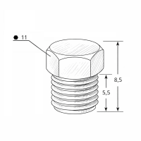 Verschlussstopfen R 1/8" Stahl verzinkt