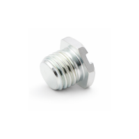 Verschlussstopfen mit Schlitz SFG 1/4" UNF Stahl verzinkt