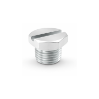 Verschlussstopfen mit Schlitz SFG 1/4" UNF Stahl verzinkt