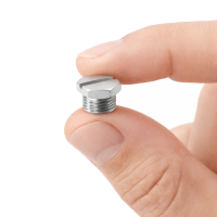 Verschlussstopfen mit Schlitz SFG 1/4" UNF Stahl verzinkt