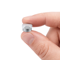 Verschlussstopfen M10 x 1,0 - zylindrisch - Gewindelänge 4,5mm Stahl verzinkt