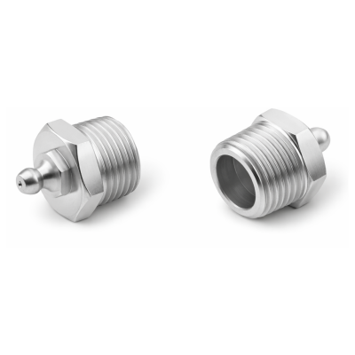 Kegelschmiernippel DIN 71412 A (H1) 1/2" NPT - 2teilig - Stahl verzinkt