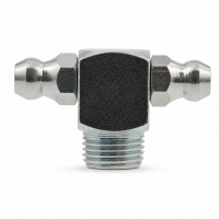 Kegelschmiernippel DIN 71412 mit Doppelkopf 90° R 1/8" 4-kant Stahl verzinkt