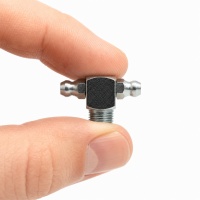 Kegelschmiernippel DIN 71412 mit Doppelkopf 90° R 1/8" 4-kant Stahl verzinkt