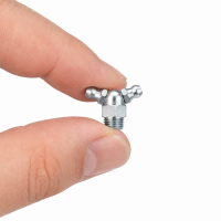 Kegelschmiernippel DIN 71412 mit Doppelkopf 67° R 1/8" Stahl verzinkt