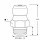 Kegelschmiernippel DIN 71412 A (H1/S) SFG M6 x 1,0 Gl. 4mm verzinkt