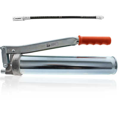 Injektionspresse 550cm mit Stahldeckel zur Harzverpressung - mit Schlauch und Mundstück