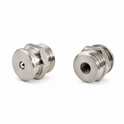 Flachschmiernippel DIN 3404 M22 (Ø22mm) G 1/2" Edelstahl V2A