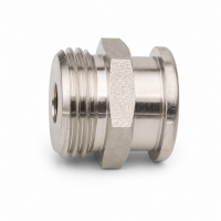 Flachschmiernippel DIN 3404 M22 (Ø22mm) G 1/2" Edelstahl V2A