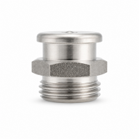 Flachschmiernippel DIN 3404 M22 (Ø22mm) G 1/2" Edelstahl V2A