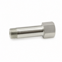 Schmiernippelverlängerung IG: M10x1,0 / AG: M10x1,0 40mm (Verlängerung um 34mm) 13/6kant Stahl verzinkt