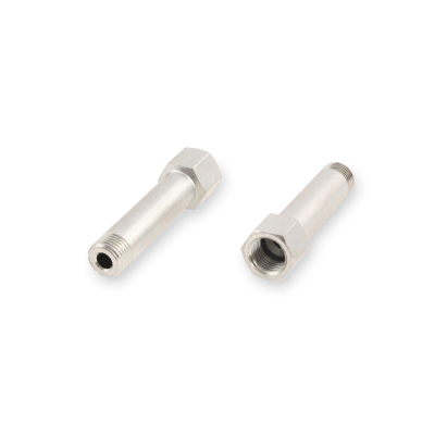 Schmiernippelverlängerung IG: M10x1,0 / AG: M10x1,0 50mm (Verlängerung um 44mm) 13/6kant Stahl verzinkt