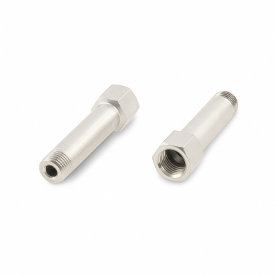 Schmiernippelverlängerung IG: M10x1,0 / AG: M10x1,0 50mm (Verlängerung um 44mm) 13/6kant Stahl verzinkt