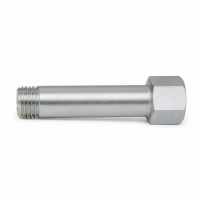 Schmiernippelverlängerung IG: M10x1,0 / AG: M10x1,0 50mm (Verlängerung um 44mm) 13/6kant Stahl verzinkt