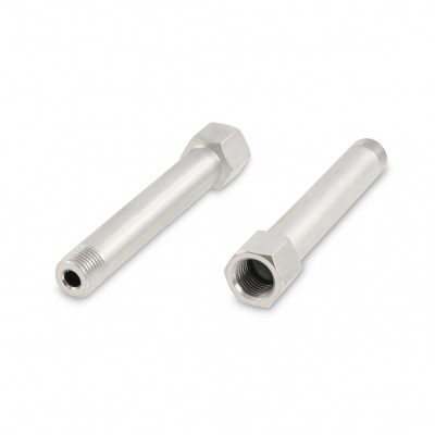 Schmiernippelverlängerung IG: M10x1,0 / AG: M10x1,0 70mm (Verlängerung um 64mm) 13/6kant Stahl verzinkt