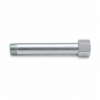 Schmiernippelverlängerung IG: M10x1,0 / AG: M10x1,0 70mm (Verlängerung um 64mm) 13/6kant Stahl verzinkt