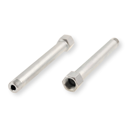 Schmiernippelverlängerung IG: M10x1,0 / AG: M10x1,0 100mm (Verlängerung um 94mm) 13/6kant Stahl verzinkt