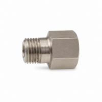 Schmiernippelverlängerung IG: M10x1,0 / AG: M10x1,0 20mm (Verlängerung um 14mm) 13/6kant Edelstahl V2A