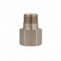 Schmiernippelverlängerung IG: M10x1,0 / AG: M10x1,0 20mm (Verlängerung um 14mm) 13/6kant Edelstahl V2A