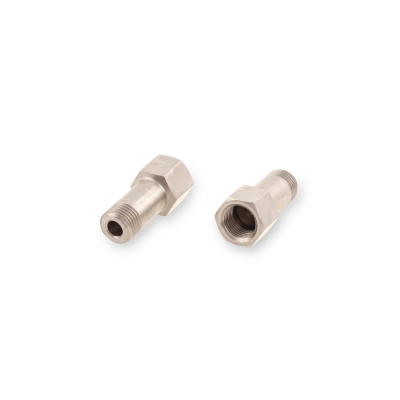 Schmiernippelverlängerung IG: M10x1,0 / AG: M10x1,0 30mm (Verlängerung um 24mm) 13/6kant Edelstahl V2A