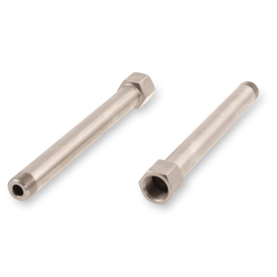 Schmiernippelverlängerung IG: M10x1,0 / AG: M10x1,0 100mm (Verlängerung um 94mm) 13/6kant Edelstahl V2A