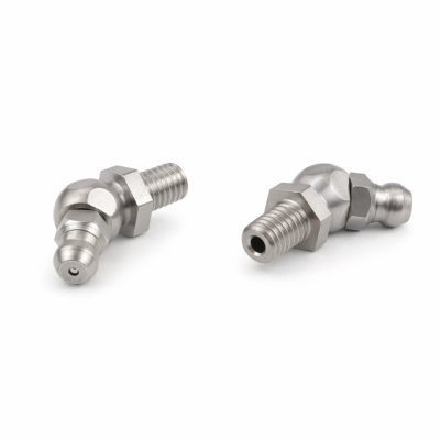Kegelschmiernippel DIN 71412 B (H2) M6 x 1,0 Gewindelänge 8mm Edelstahl V2A