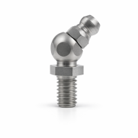 Kegelschmiernippel DIN 71412 B (H2) M6 x 1,0 Gewindelänge 8mm Edelstahl V2A