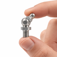 Kegelschmiernippel DIN 71412 B (H2) M6 x 1,0 Gewindelänge 8mm Edelstahl V2A
