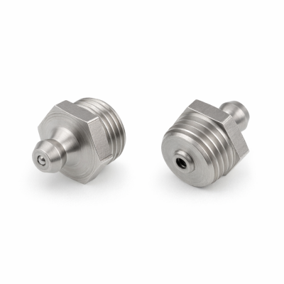 Kegelschmiernippel DIN 71412 A (H1) 1/4" NPT Edelstahl V2A