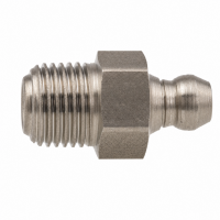 Hochdruckschmiernippel bis 400 bar DIN 71412 A (H1) G 1/8" Edelstahl V2A